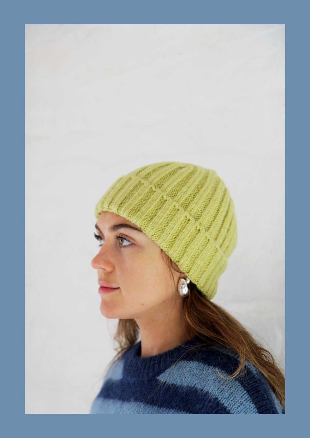 Ribbed Knit Beanie / Lemon