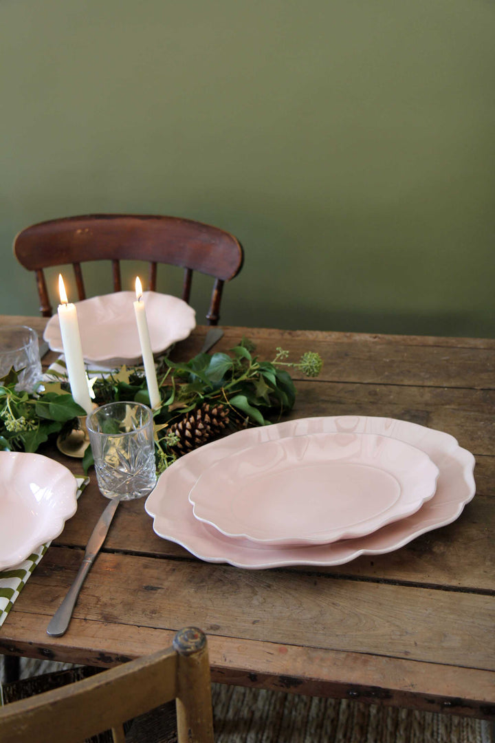 Rosa Pink Oval Platter / 30cm