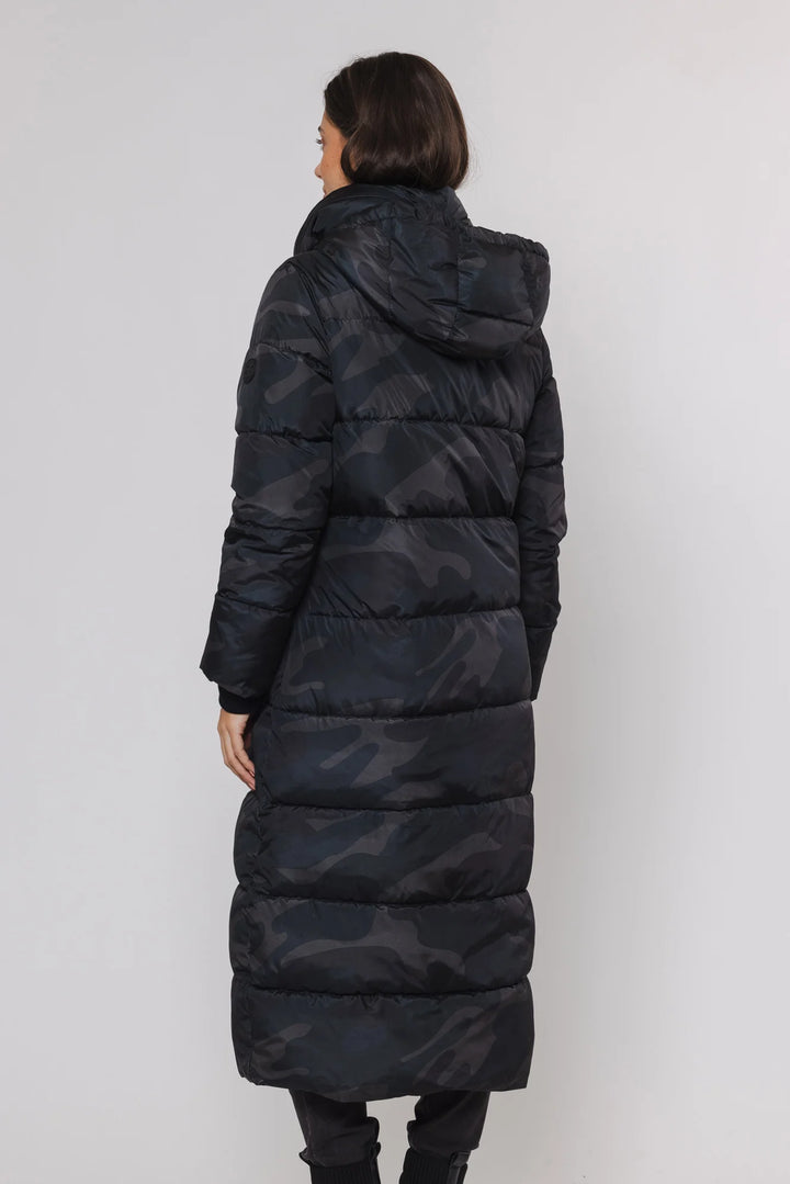 Midi Length Camo Coat