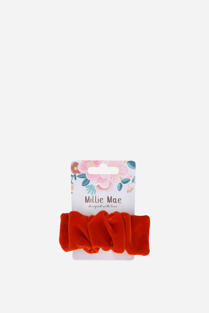Ruched Hair Clip / Rust