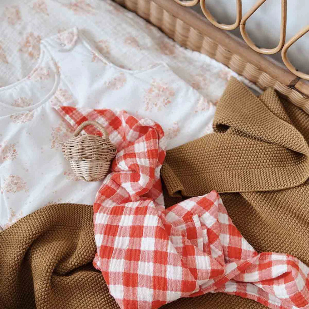 Baby Muslins / Gingham Tomato - Domestic Science Home