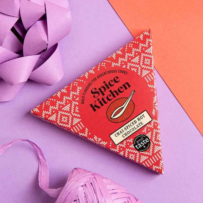 Chai-Spiced Hot Chocolate Triangle