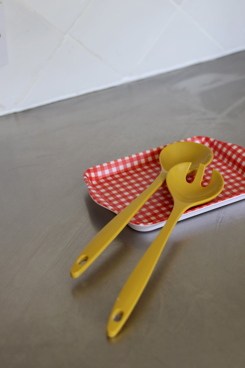 Salad Servers Set / Mustard