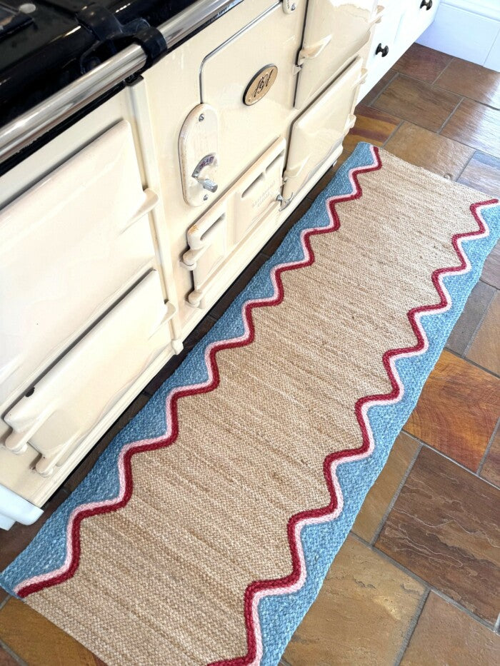 Sky Wave Jute Rug  Rectangle / 61x183cm