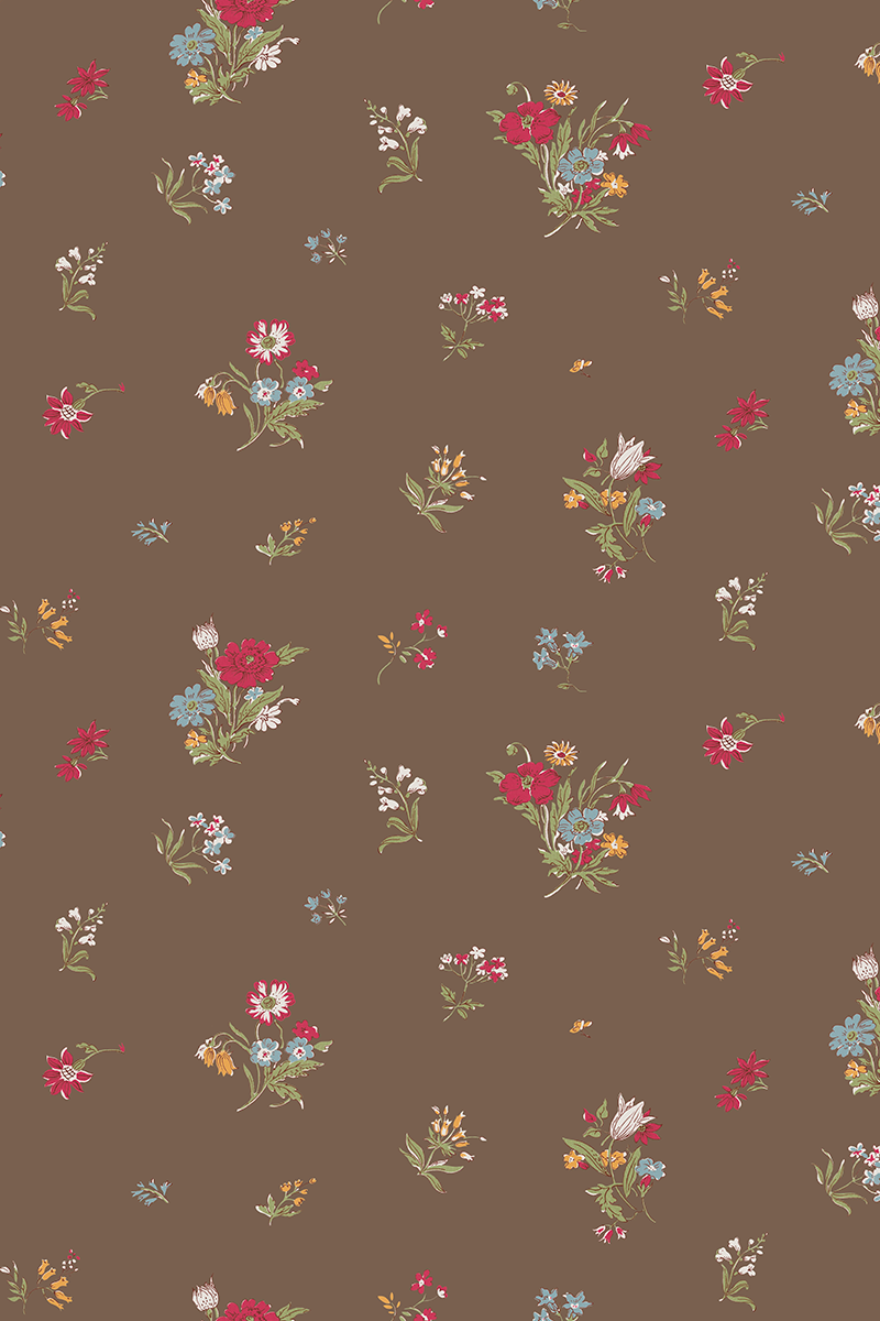 Wallpaper Sprigs / Cocoa
