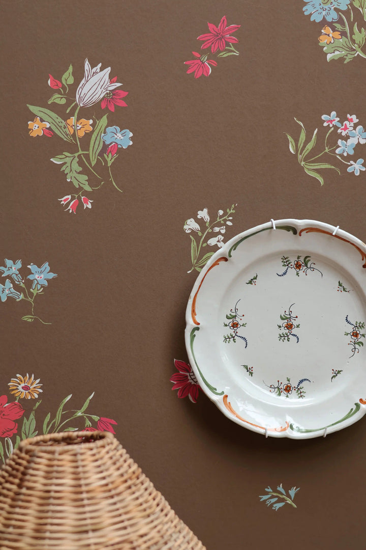 Wallpaper Sprigs / Cocoa