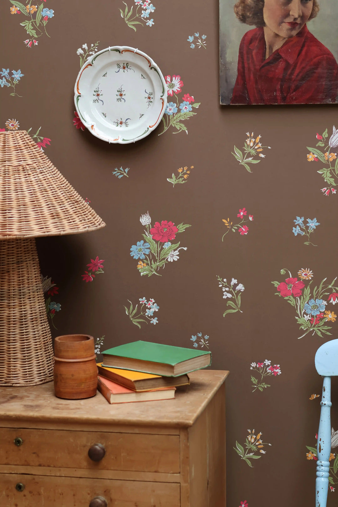 Wallpaper Sprigs / Cocoa