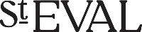 St. Eval logo in black text on a white background