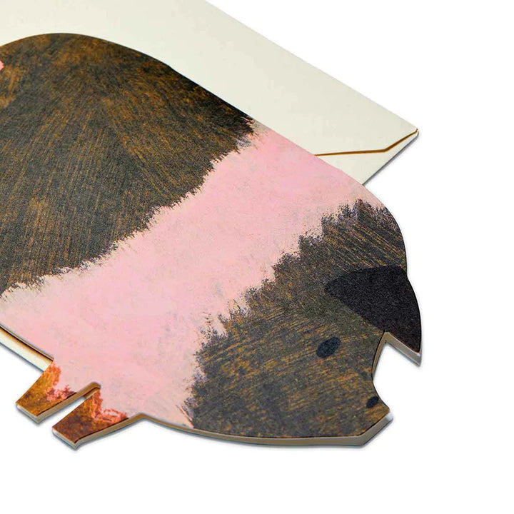 Striped Pig Birthday Card