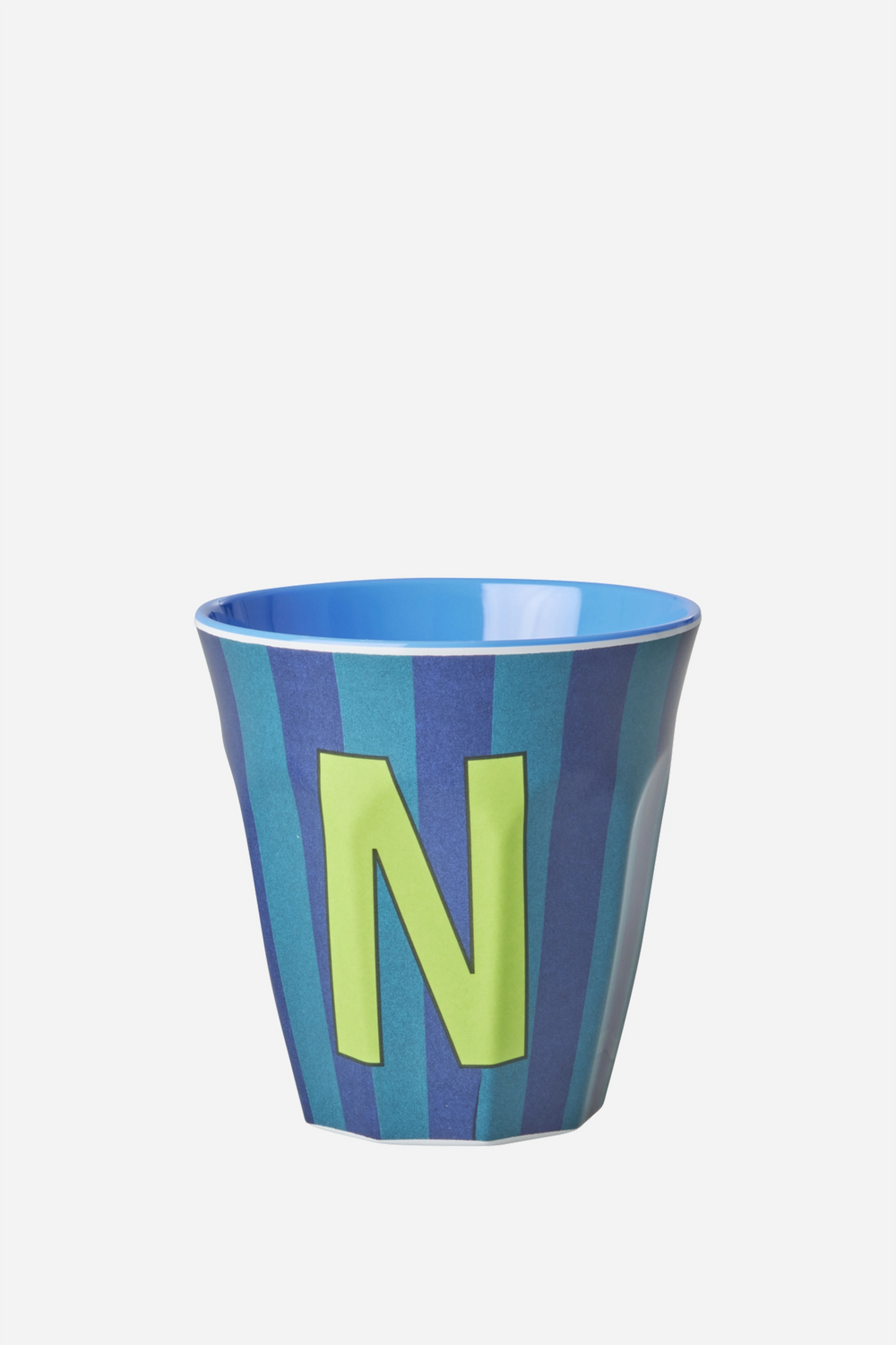 Striped Melamine Cup / Letter N - Domestic Science Home