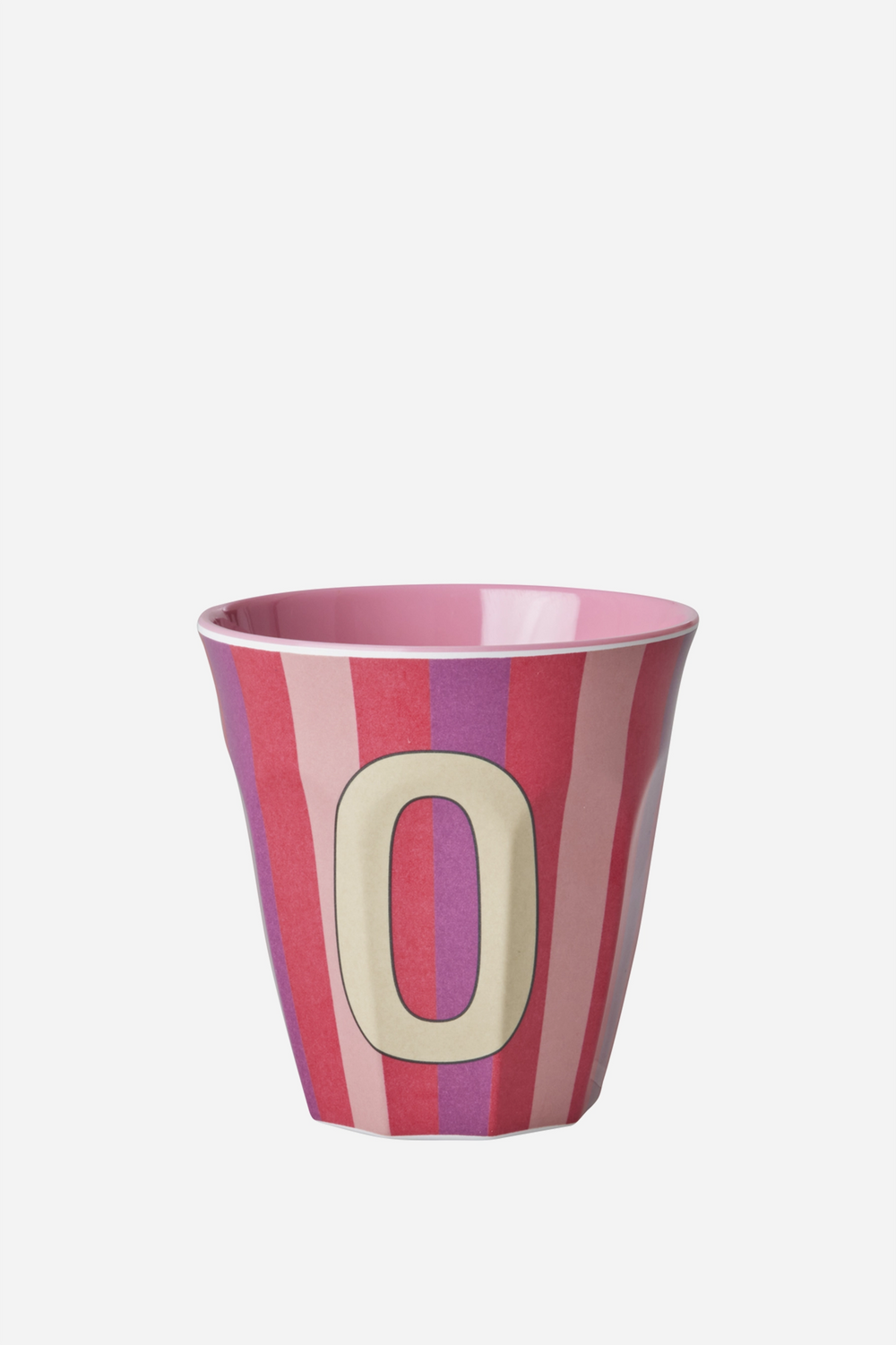 Striped Melamine Cup / Letter O - Domestic Science Home
