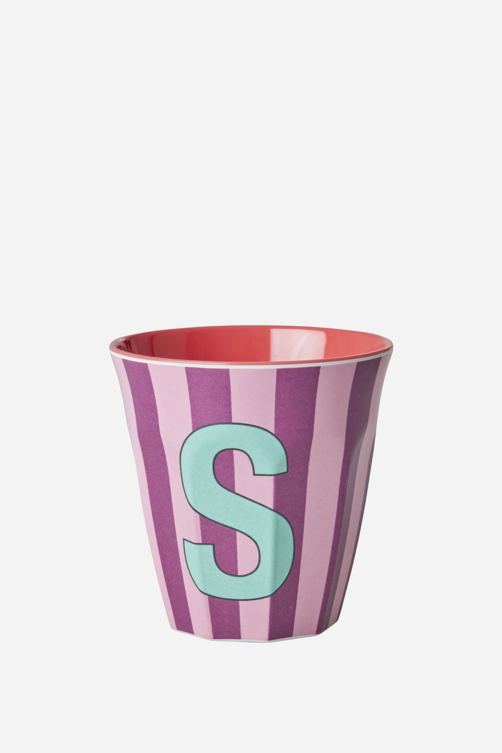 Striped Melamine Cup / Letter S - Domestic Science Home