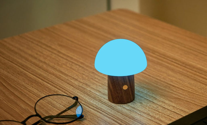 Alice Mushroom Lamp Super Mini / Walnut