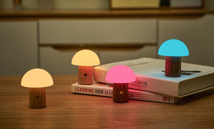 Alice Mushroom Lamp Super Mini / Walnut