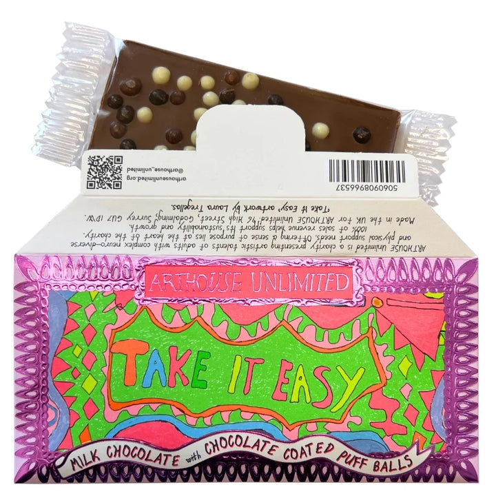 Take It Easy Milk Chocolate with Chocolate Coated Puff Balls