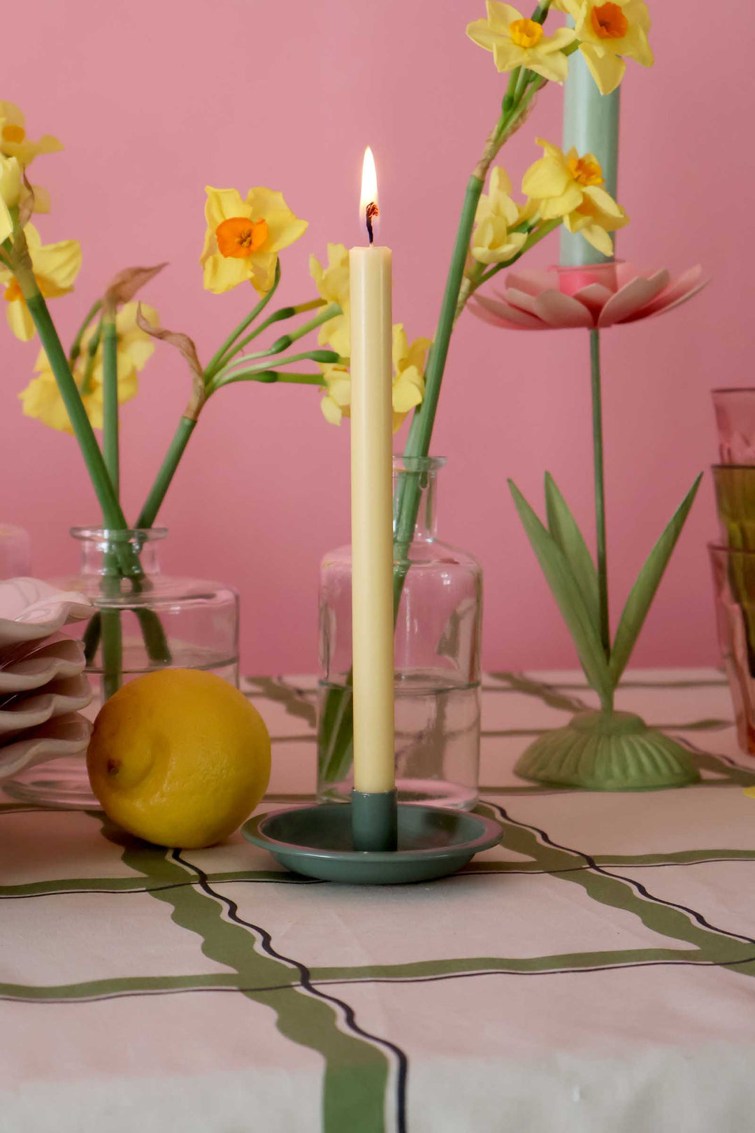 Taper Candle 1.3 Dia 20cm H / Wheat Straw