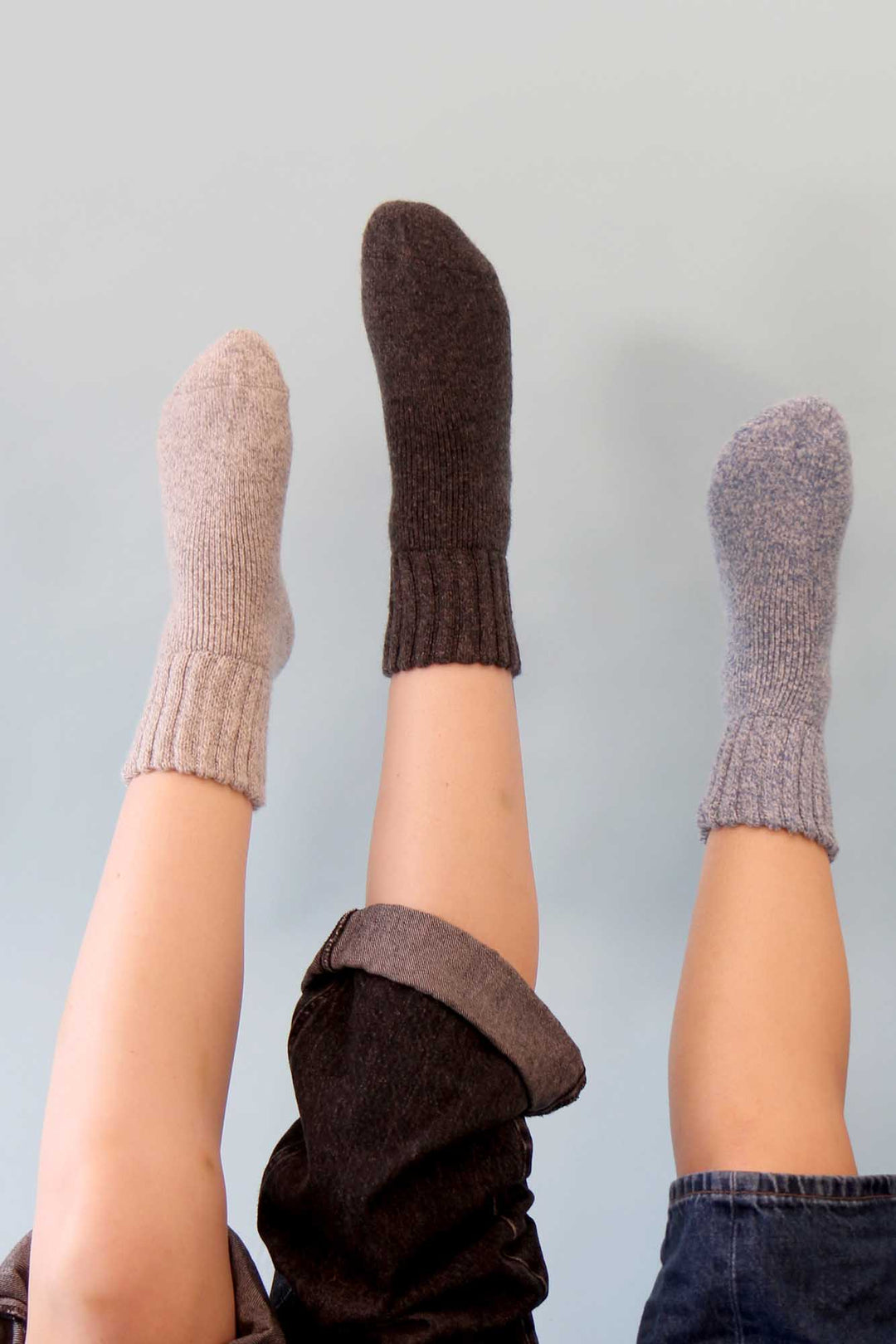 Thick Wool Blend Socks / Dark Grey