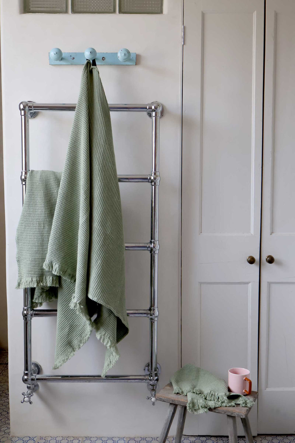 Timor Waffle Bath Towel Amande / 80x160cm 2
