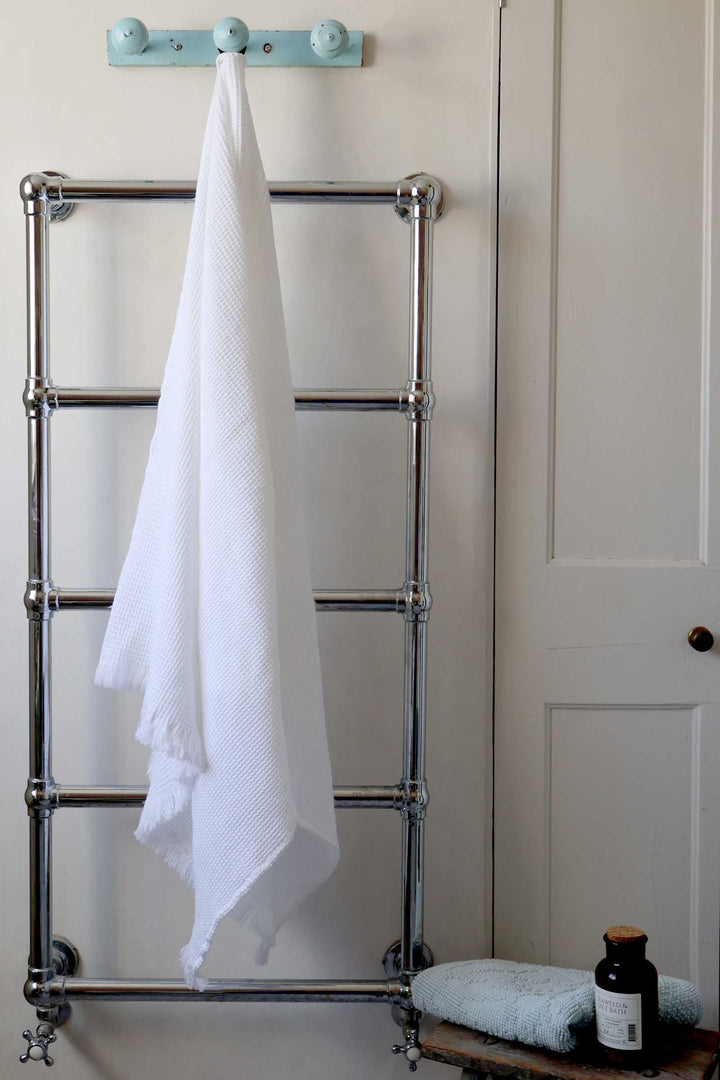 Timor Waffle Bath Towel Blanc / 80x160cm