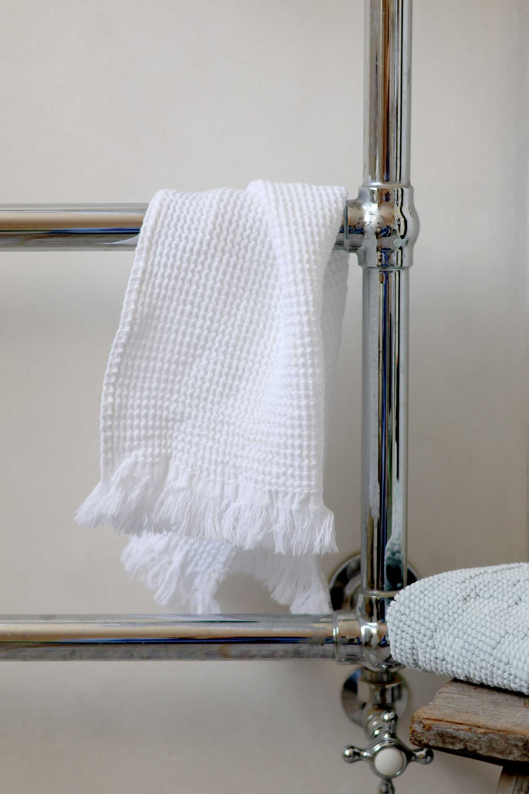 Timor Waffle Guest Towel Blanc
