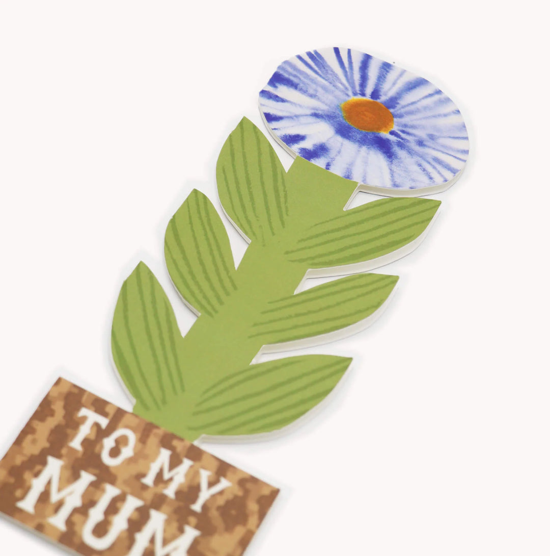 To My Mum, Smudgey Flower Card