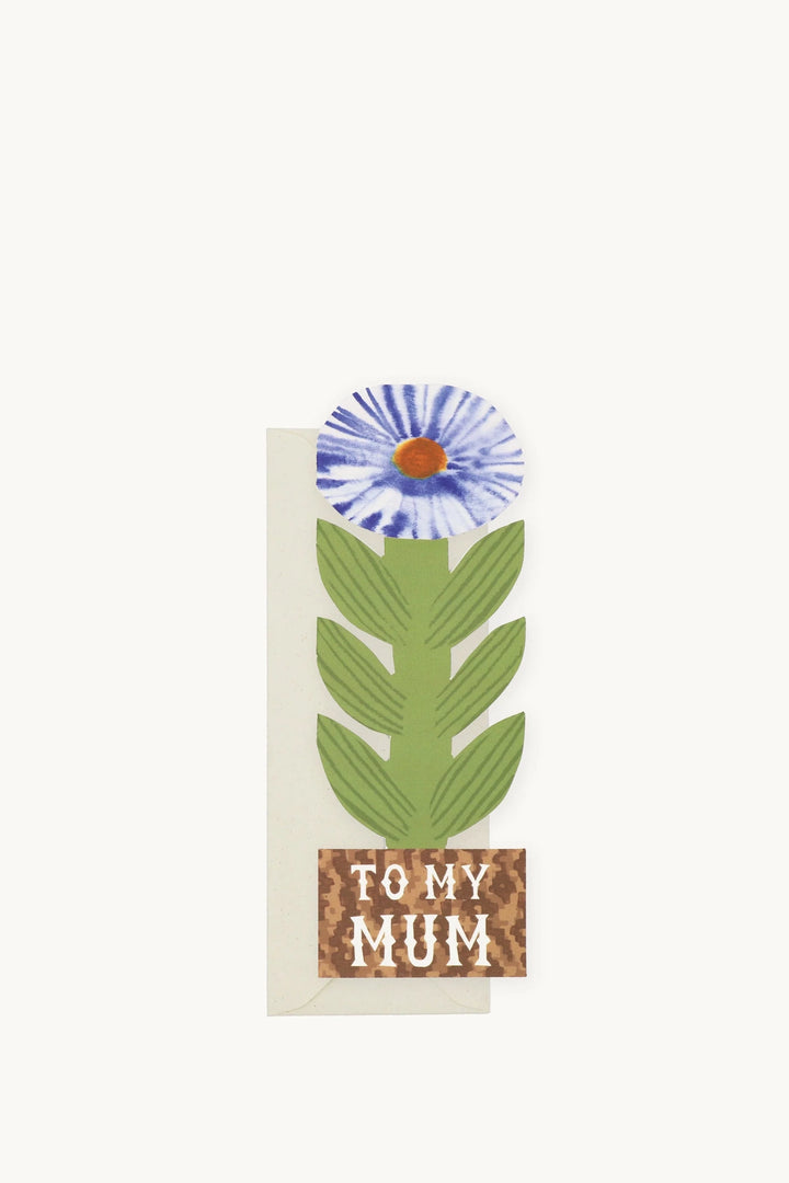 To My Mum, Smudgey Flower Card