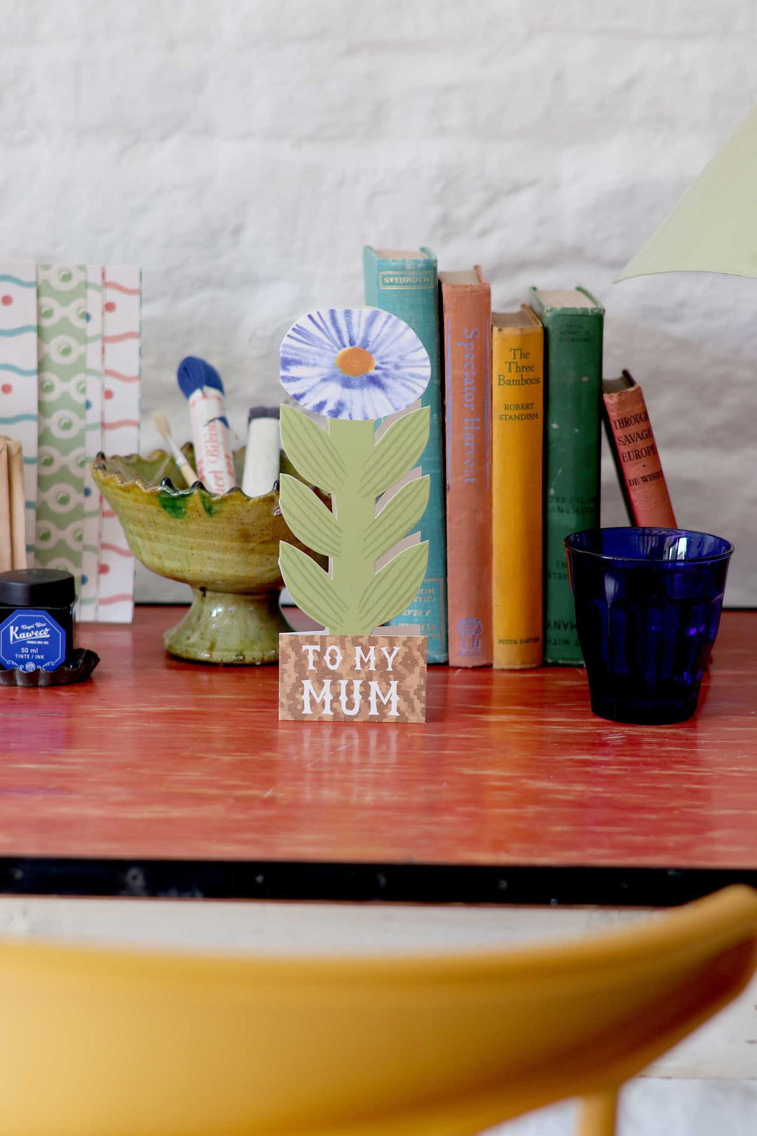 To My Mum, Smudgey Flower Card