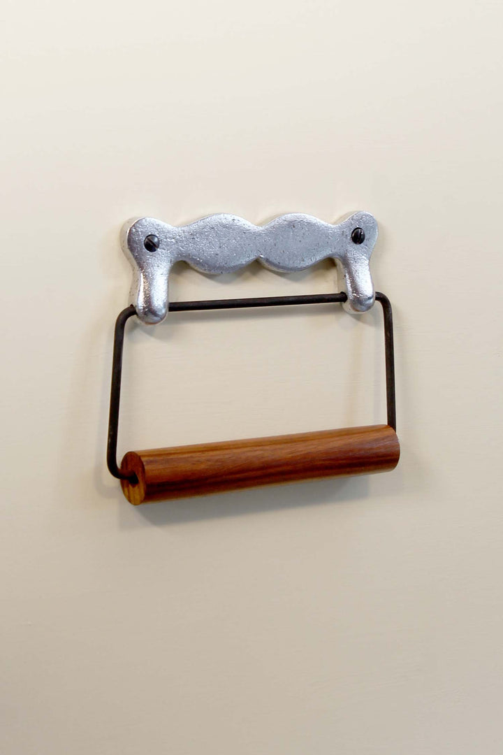 Toilet Roll Holder Wire Antique Chrome 140mm