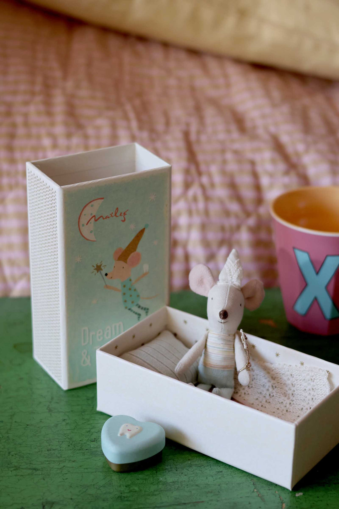 Tooth Fairy Mouse / Little Brother in Matchbox - Domestic Science Home