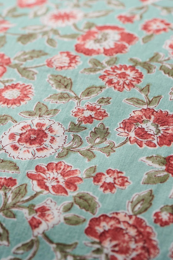 Cushion 60 x 60cm Green Rust Ditsy Floral