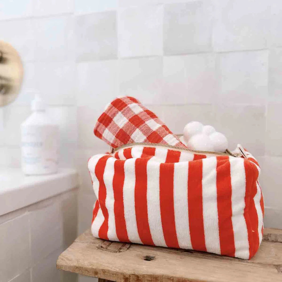 Toiletries Sponge Bag  /  Tomato - Domestic Science Home