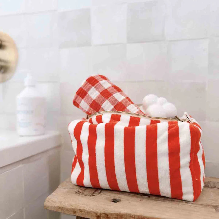 Toiletries Sponge Bag  /  Tomato - Domestic Science Home
