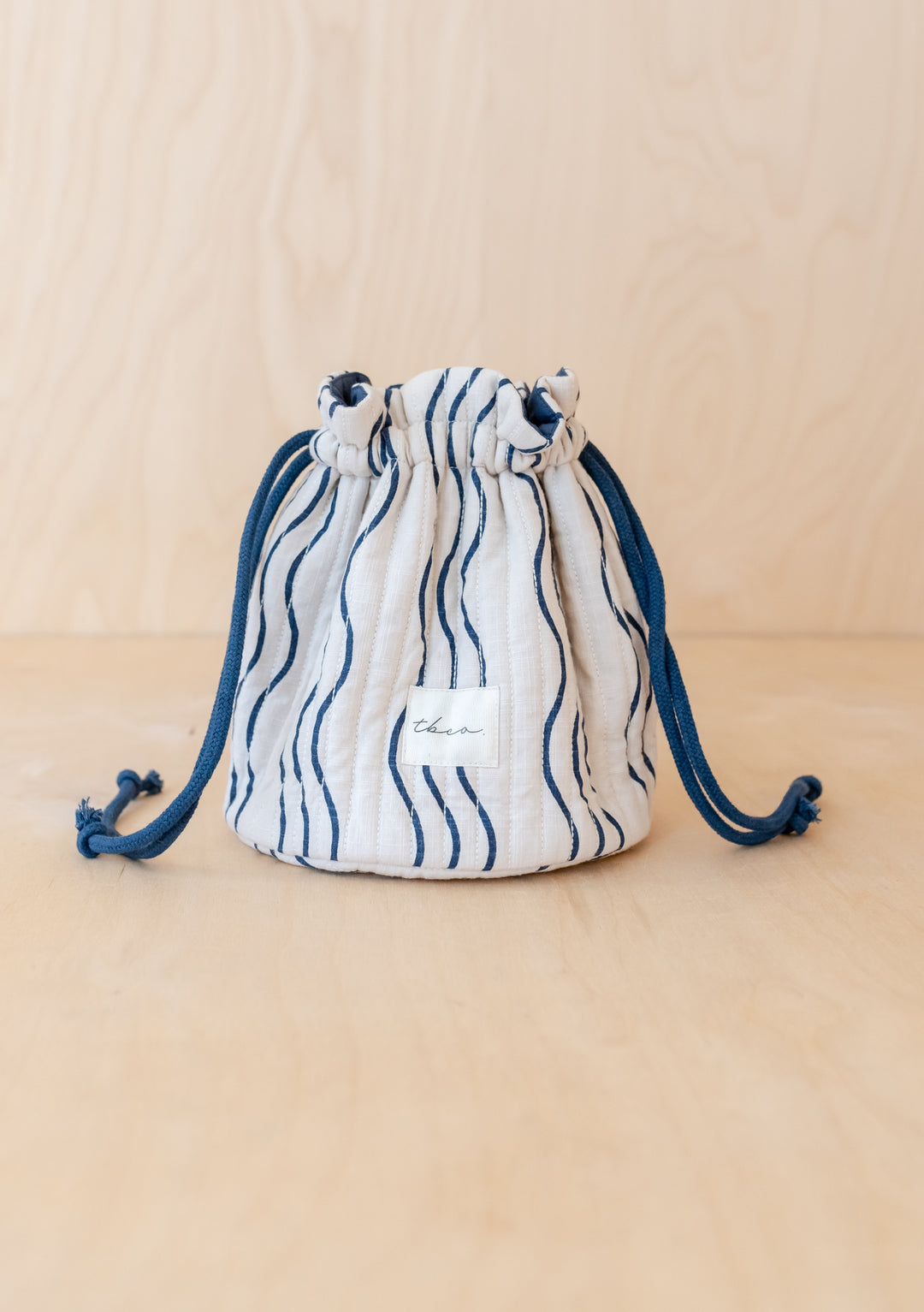 Cotton Wash Bag / Wave
