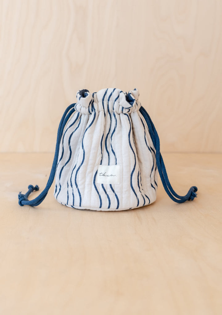 Cotton Wash Bag / Wave