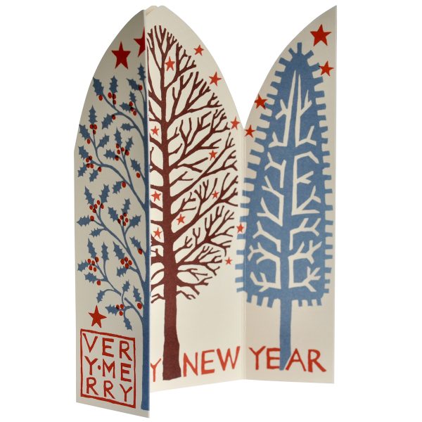 Extra Special Triptych Card Winter Trees