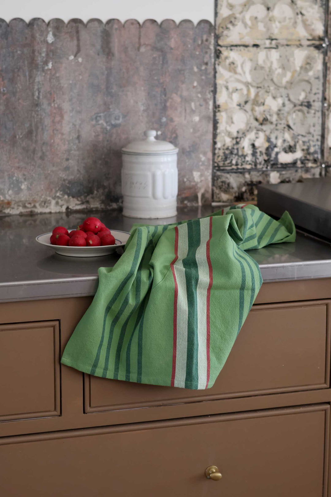 Yuna Recycled Tea Towel / Green