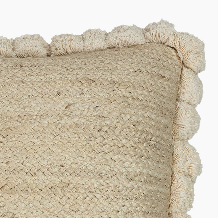 Adrian Cushion / Braided Jute-Cotton / Off White 50x50cm