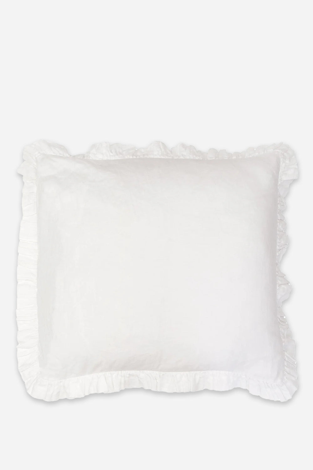 Olivia Ruffle Cushion / White - Domestic Science Home