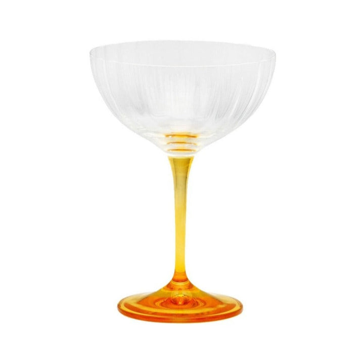 Amber Champagne Glass