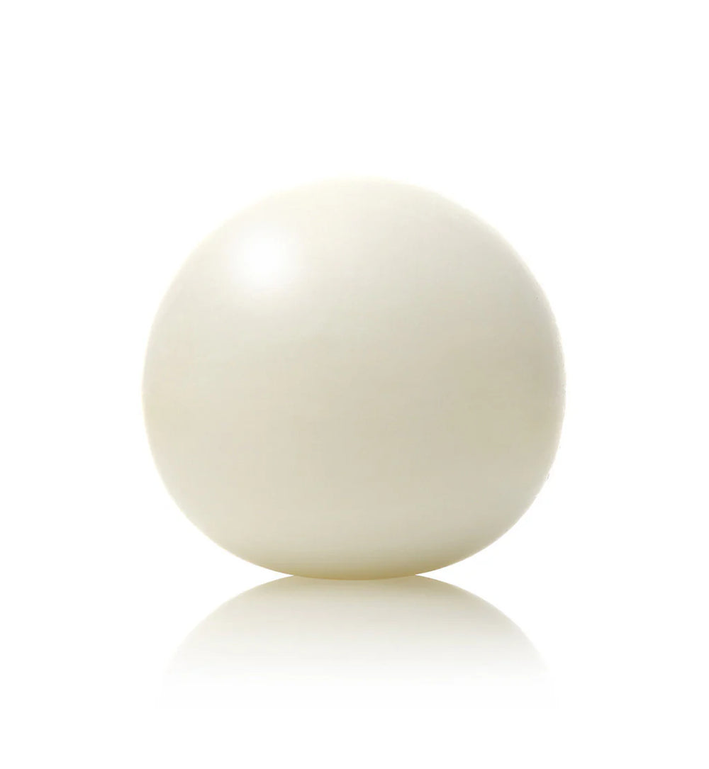 White sphere soap on a white background
