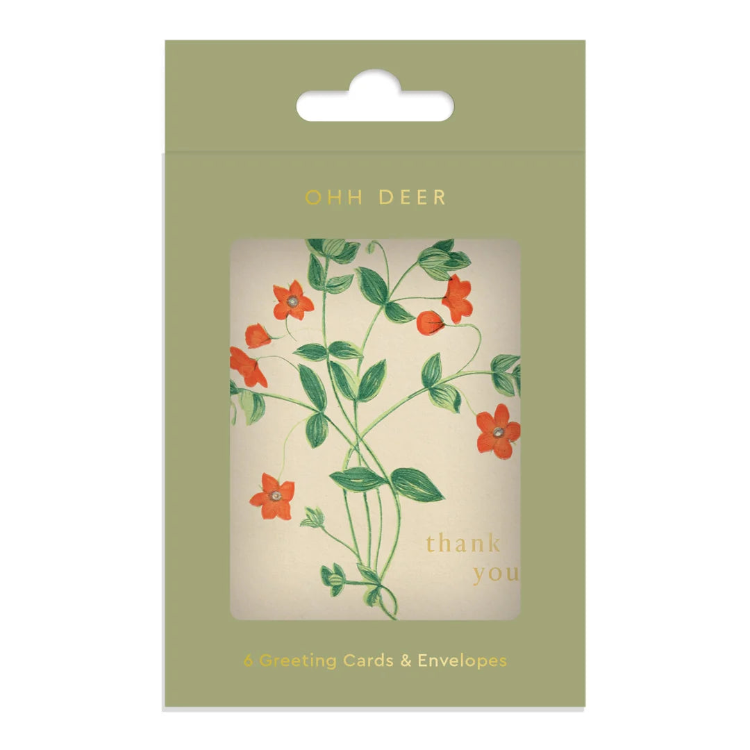 Among The Flowers Mini Note Cards / Pk 6