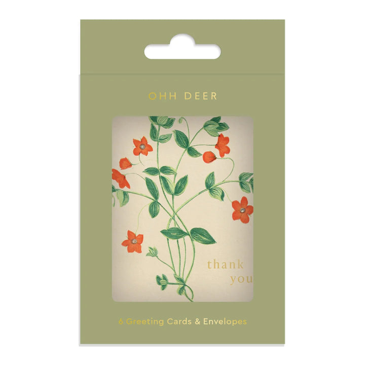 Among The Flowers Mini Note Cards / Pk 6
