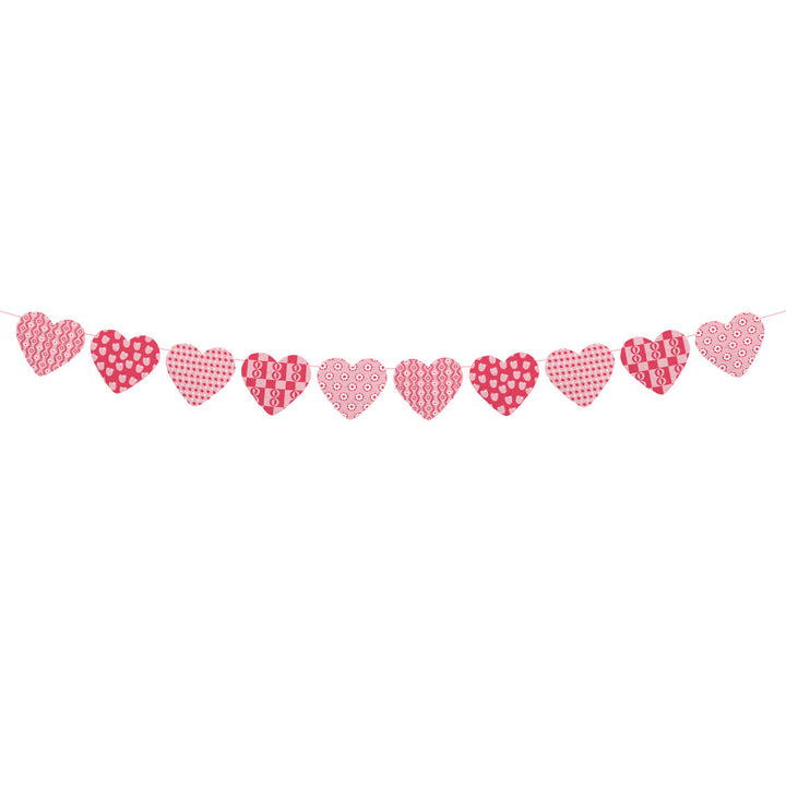 Bon Amour Cotton Paper Heart Garland, 2m - Domestic Science Home