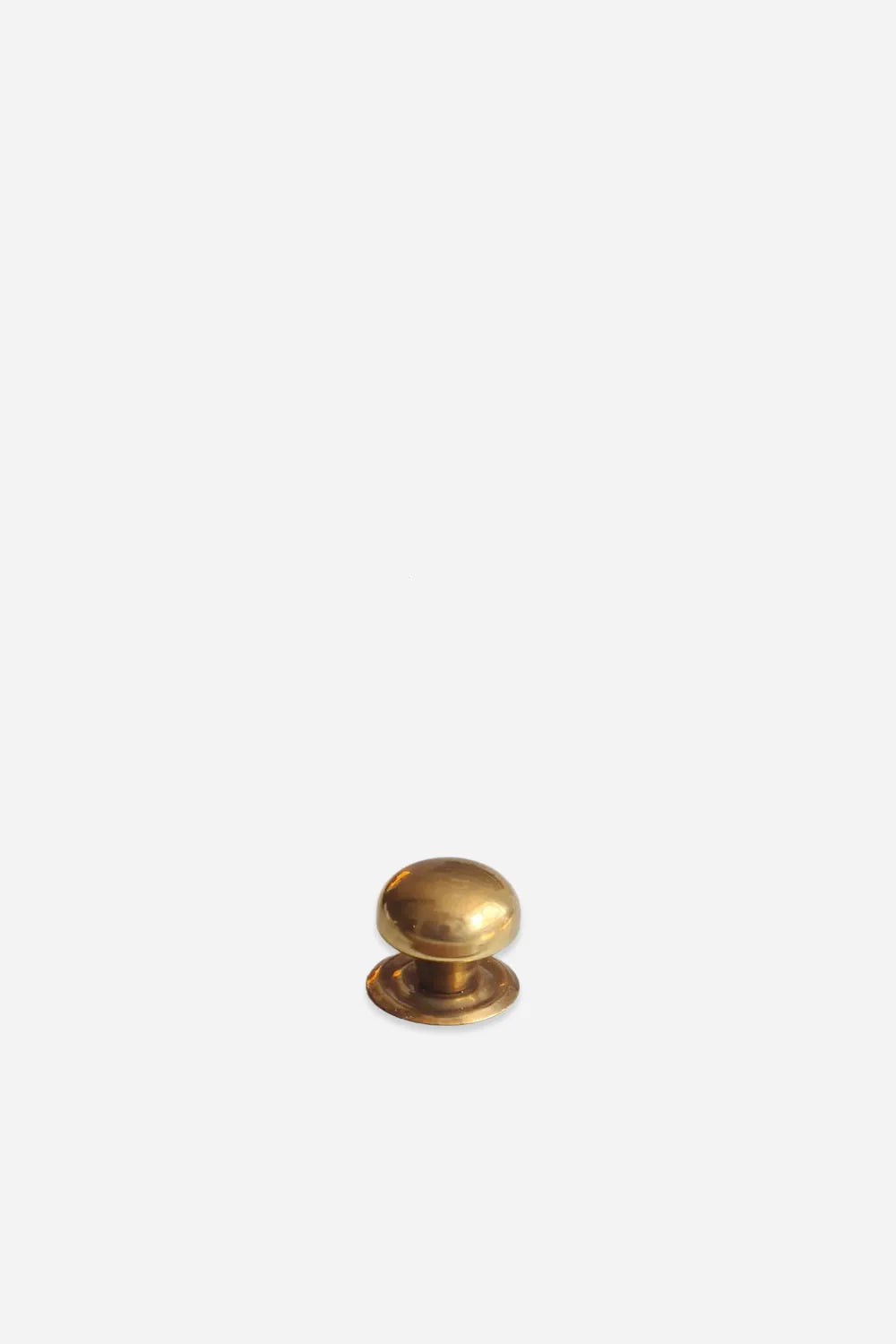 Cupboard Knob Screw & Plate Hollow Antique Brass 32mm