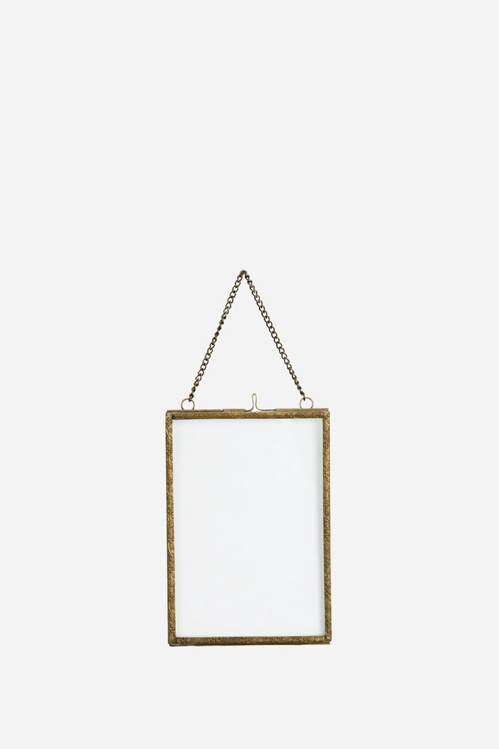 Antique Brass Hanging Photo Frame / 13x18cm