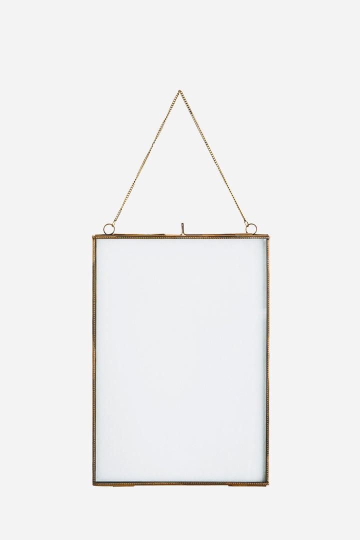 Antique Brass Hanging Photo Frame / 21x29.5cm