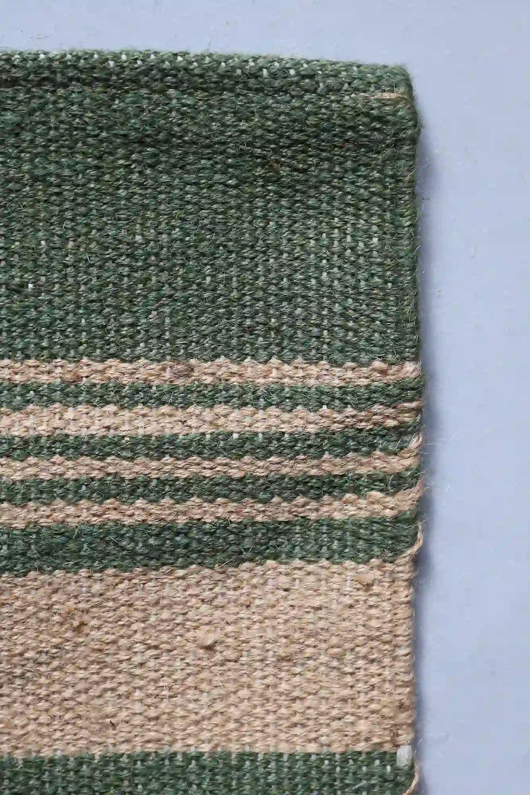 Green Athena Jute Stripe Rug 60x90 / 4274