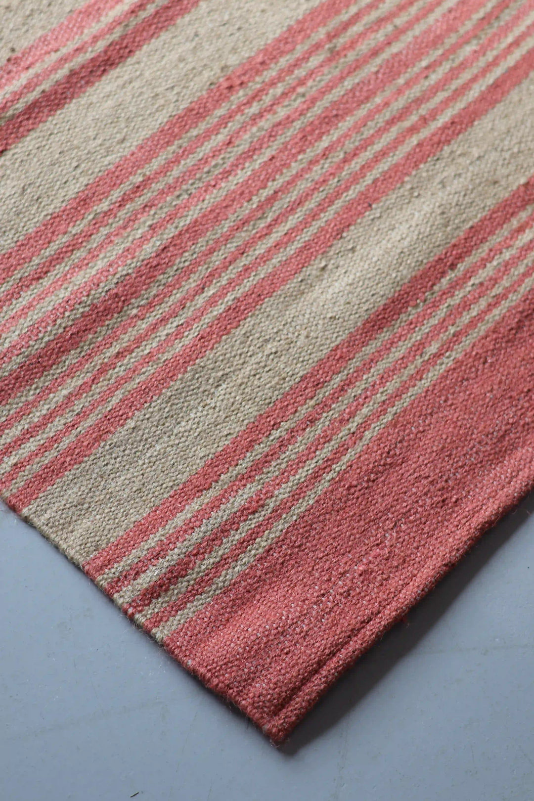 Pink Athena Jute Stripe Rug 60x90 / 4274