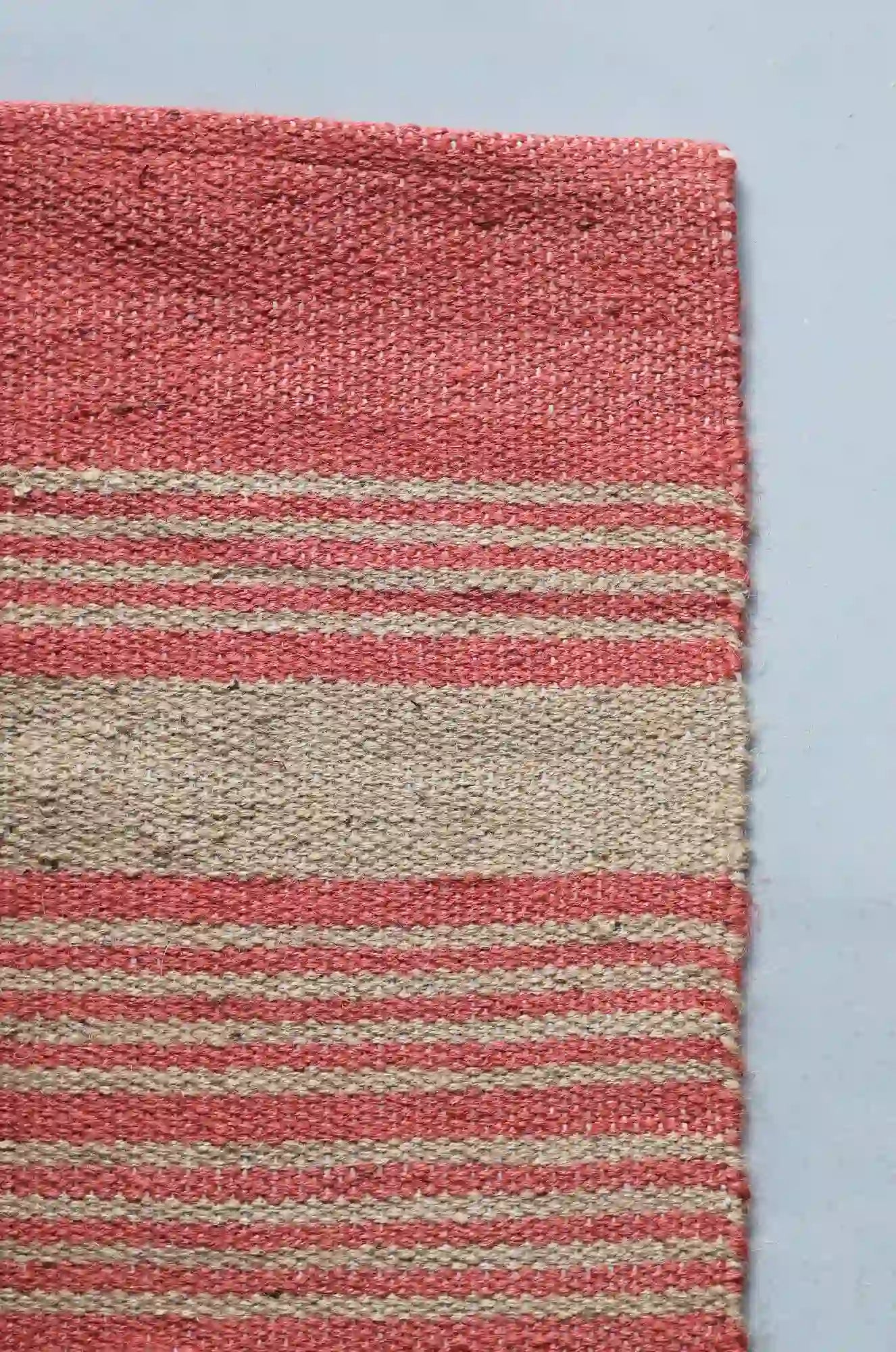 Pink Athena Jute Stripe Rug 60x90 / 4274 – Domestic Science Home