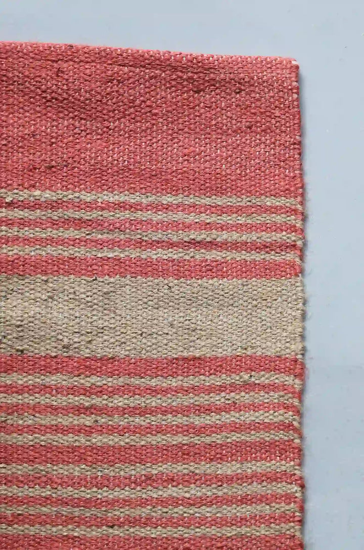 Pink Athena Jute Stripe Rug 60x90 / 4274